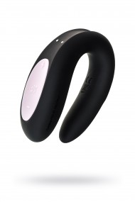 Многофункциональный стимулятор для пар Satisfyer Partner Double Joy, Силикон, Черный, 18 см