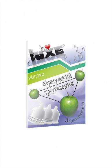 Презервативы Luxe КОНВЕРТ, Бермудский треугольник, яблоко, 18 см, 3 шт. в упаковке Презервативы Luxe КОНВЕРТ, Бермудский треугольник, яблоко, 18 см, 3 шт. в упаковке