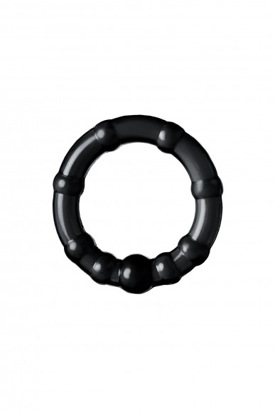 Набор колец TOYFA A-toys, TPE, Черные, 3,5/3/2 см