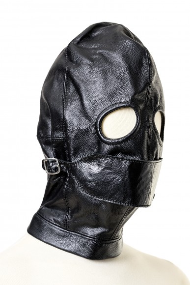Маска TOYFA Theatre, кожаная черная