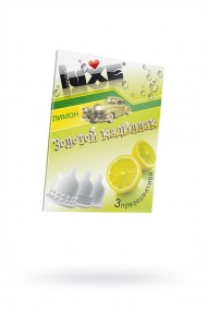 Презервативы Luxe КОНВЕРТ, Золотой кадиллак, лимон, 18 см, 3 шт. в упаковке