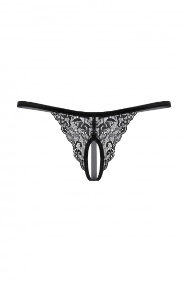 Стринги кружевные открытые SoftLine Collection, черный, S/L Стринги кружевные открытые SoftLine Collection, черный, S/L