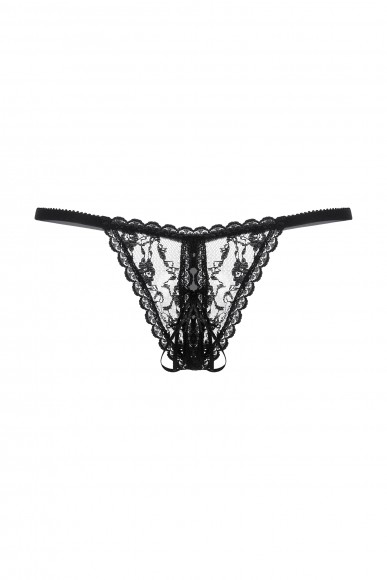Стринги кружевные открытые SoftLine Collection, черный, S/L Стринги кружевные открытые SoftLine Collection, черный, S/L