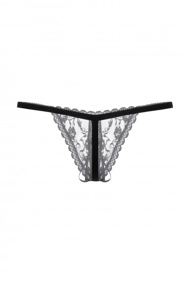 Стринги кружевные открытые SoftLine Collection, черный, S/L Стринги кружевные открытые SoftLine Collection, черный, S/L