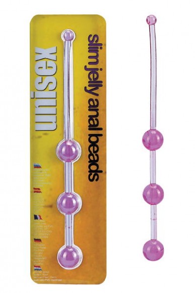 Шарики анальные, сиреневый, 15,5 см