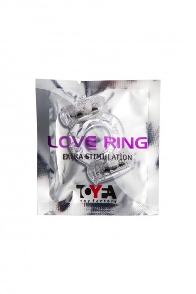 Эрекционное кольцо на пенис с двойной вибрацией TOYFA,TPE, прозрачный Эрекционное кольцо на пенис с двойной вибрацией TOYFA,TPE, прозрачный