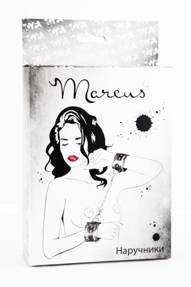 Кружевные наручники TOYFA Marcus, серебристый, 42 см