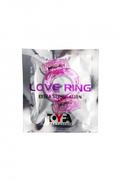 Эрекционное кольцо на пенис с двойной вибрацией, TOYFA, TPE, розовый Эрекционное кольцо на пенис с двойной вибрацией, TOYFA, TPE, розовый