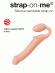 Безремневой нереалистичный страпон Strap-on-me, S, силикон, телесный, 24 см