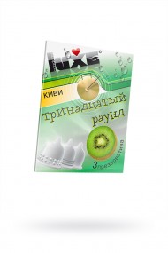 Презервативы Luxe КОНВЕРТ, Тринадцатый раунд, киви, 18 см, 3 шт. в упаковке