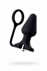 Анальная пробка с кольцом Erotist DISCOVERER, силикон, чёрный, 9 см