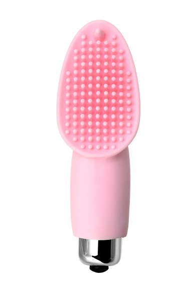 Вибронасадка на палец JOS TWITY для прелюдии, силикон, пудровая, 10,2 см