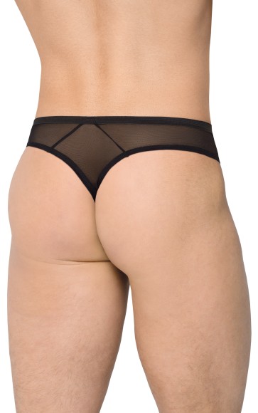 Трусы мужские с клетчатой вставской SoftLine Collection, чёрный, M/L