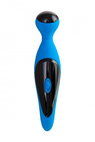 Вибростимулятор L'EROINA by TOYFA Cosmy, 7 режимов вибрации, силикон, голубой, 18,3 см,  3,6 см