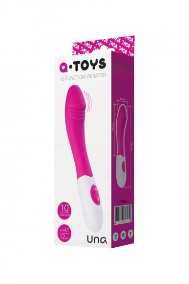 Нереалистичный вибратор TOYFA A-Toys Una, Силикон, Розовый, 19,8 см Нереалистичный вибратор TOYFA A-Toys Una, Силикон, Розовый, 19,8 см