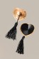 Пэстис Waname Apparel Hearts with tassels в форме сердец с кисточками, золотисто-черный
