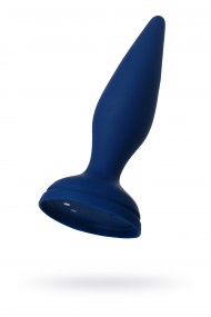 Анальная вибровтулка O'Play Unico с пультом ДУ, силикон, синий, 13,5 см