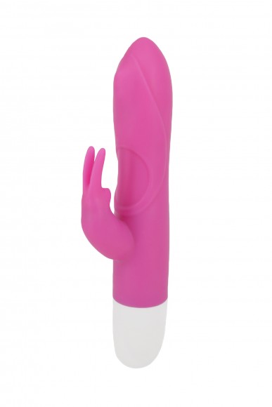 Вибратор с клиторальным стимулятором, 7 режимов вибрации, розовый
