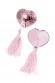 Пэстис Erolanta Lingerie Collection в форме сердец с кисточками однотонные розовые
