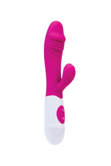 Вибратор с клиторальным стимулятором TOYFA A-Toys Area, Силикон, Розовый, 19,5 см Вибратор с клиторальным стимулятором TOYFA A-Toys Area, Силикон, Розовый, 19,5 см