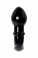 Анальная втулка Sexus Glass, стекло, чёрная, 11,5 см, 4 см