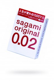 Презервативы Sagami Original 0.02  УЛЬТРАТОНКИЕ, гладкие №3