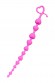 Анальная цепочка ToDo by Toyfa Long Sweety, силикон, розовая, 34 см, 2,7 см