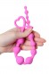 Анальная цепочка ToDo by Toyfa Long Sweety, силикон, розовая, 34 см, 2,7 см
