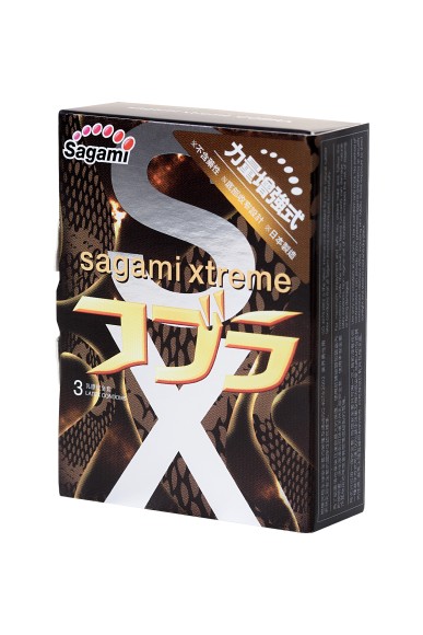 Презервативы латексные Sagami Xtreme Cobra №3, 19 см Презервативы латексные Sagami Xtreme Cobra №3, 19 см