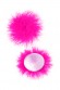 Пэстис Erolanta Lingerie Collection круглые с пухом ярко-розовые