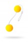Вагинальные шарики Sexus Funny Five, ABS пластик, Желтый, 3 см