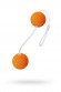 Вагинальные шарики Sexus Funny Five, ABS пластик, Оранжевый, 3 см
