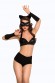 Костюм SoftLine Collection Catwoman (бюстгальтер,шортики,головной убор,маска и перчатки), M
