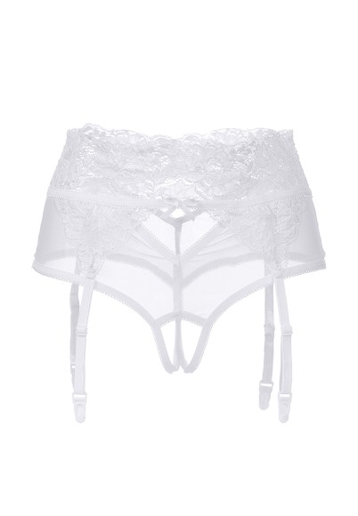 Эротические трусики-пояс Erolanta Lingerie Collection с высокой посадкой, белые (46-48) Эротические трусики-пояс Erolanta Lingerie Collection с высокой посадкой, белые (46-48)