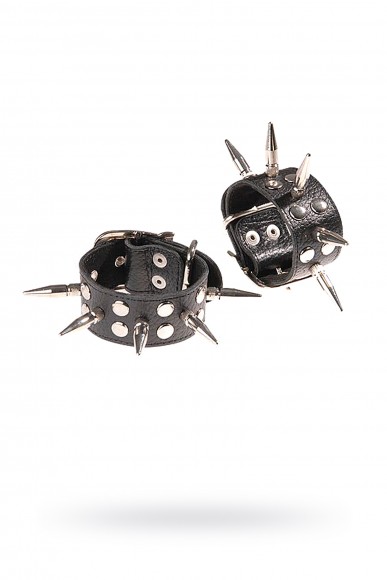 Напульсники Sitabella чёрные, кожа