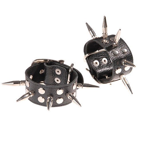 Напульсники Sitabella чёрные, кожа