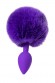 Анальная втулка с хвостом ToDo by Toyfa Sweet bunny, силикон, фиолетовая, 13 см, 2,8 см, 42 г
