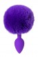 Анальная втулка с хвостом ToDo by Toyfa Sweet bunny, силикон, фиолетовая, 13 см, 2,8 см, 42 г