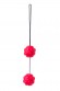 Вагинальные шарики Dream Toys с дополнительной стимуляцией, красные, 3,5 см