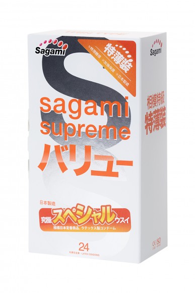 Презервативы латексные Sagami Xtreme №24, 19 см Презервативы латексные Sagami Xtreme №24, 19 см