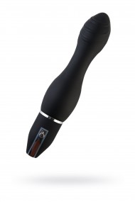 Анальный стимулятор Black & Red by TOYFA, 10 режимов вибрации, водонепроницаемый, силикон, чёрный