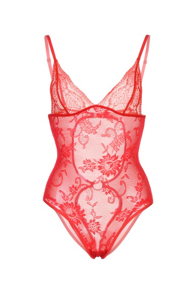 Боди Candy Girl c интимным доступом, красное, OS Боди Candy Girl c интимным доступом, красное, OS