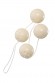 Вагинальные шарики Dream Toys, ABS пластик, белые, 4 шт, 3,5 см