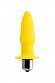 Анальная вибровтулка ToDo by Toyfa Lancy, 7 режимов вибрации, влагостойкая, силикон, желтая, 11 см