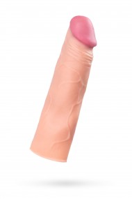 Насадка на пенис TOYFA A-Toys, SoftSkin, телесный, 16,5 см