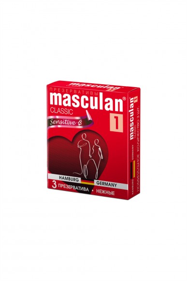 Презервативы Masculan Classic 1, 3 шт. Нежные (Senitive) Презервативы Masculan Classic 1, 3 шт. Нежные (Senitive)