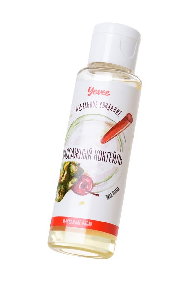 Масло для массажа Yovee by Toyfa «Массажный коктейль», с ароматом Пина колады, 50 мл Масло для массажа Yovee by Toyfa «Массажный коктейль», с ароматом Пина колады, 50 мл